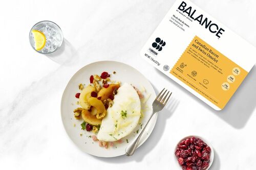 Canadian Bacon & Swiss Omelet