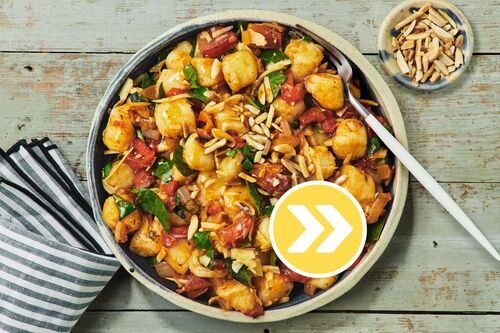 Cheesy Grilled Capsicum Gnocchi