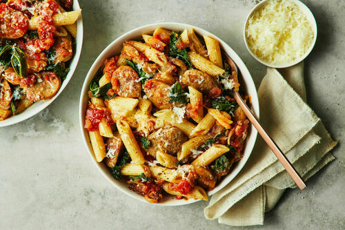 Pork Sausage Pasta