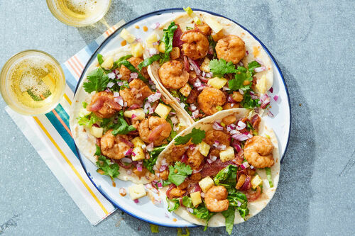 Shrimp Al Pastor Tacos