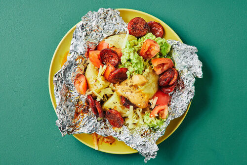 Cheesy Chorizo-Loaded Potatoes