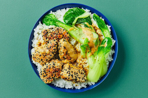 Sticky Sesame Chicken and Rice