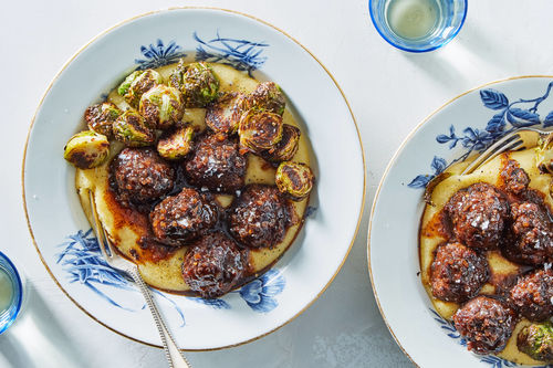 Impossible Ground Meatballs Agrodolce