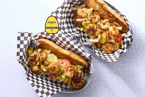 Express Recipe! Blackened Shrimp Po'boys
