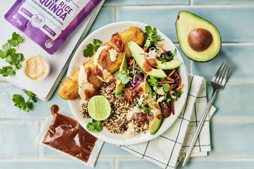 Loaded Mexican Fish Burrito Bowl