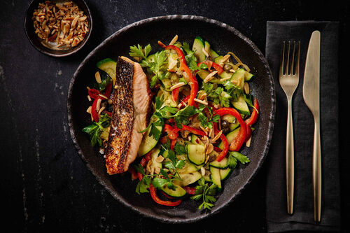 Carb-Conscious Seared Salmon