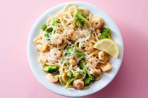 Shrimp Scampi with Large Shrimp!