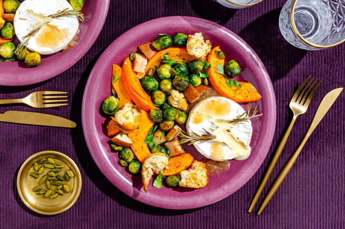 Gebakken camembert met abrikozenchutney