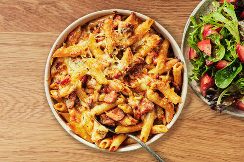 Chipotle Chorizo Pasta Bake