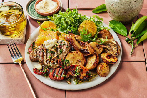 Spanish-Style Bluefin Tuna and Chorizo