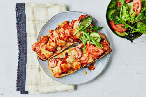 Sourdough Chorizo Pizza Toasts