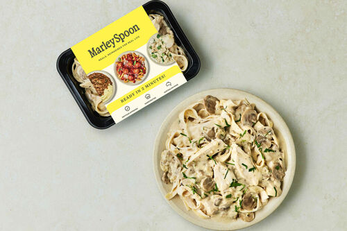 Creamy Chicken and Mushroom Fettuccine