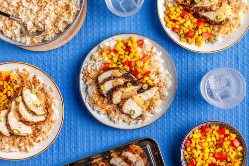 Tandoori-Hähnchen mit Kokosreis