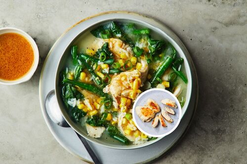 Chicken Thigh-Sweet Corn Soup