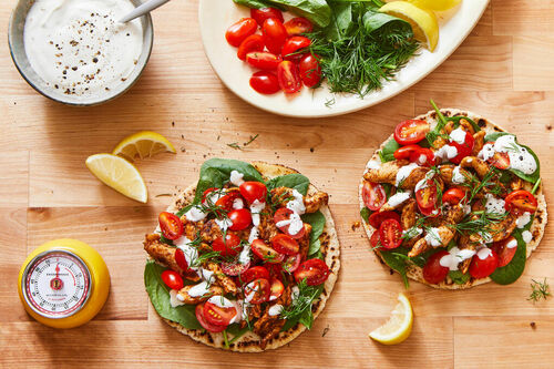 Mediterranean Chicken Wraps