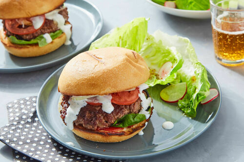 Ranch Smash Chicken Burger