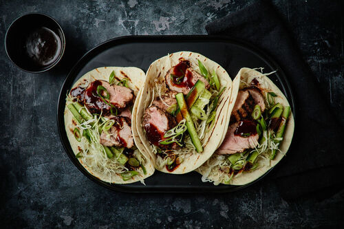 BBQ Chinese-Style Pork Fillet 'Pancakes'
