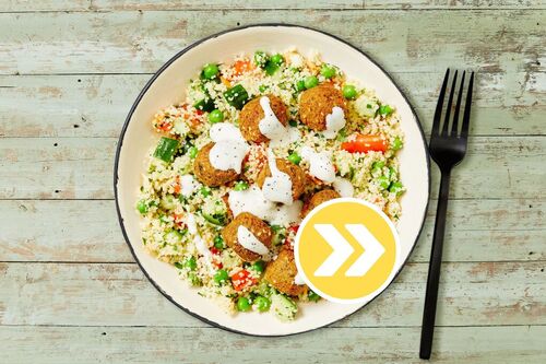 Super Green Falafel and Goat Cheese