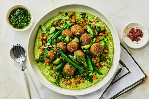 Gut-Friendly: Falafel and Bean Salad