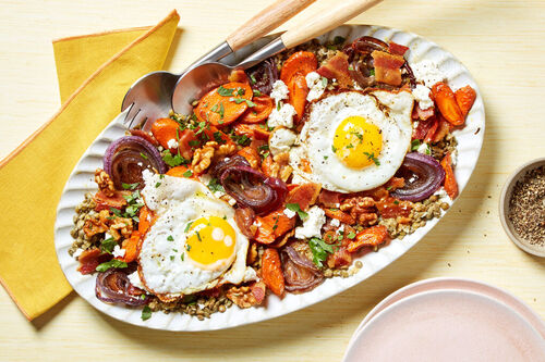 Warm Bacon & Lentil Salad