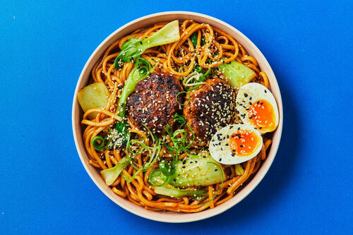 Spicy Gochujang Pork Udon Bowl