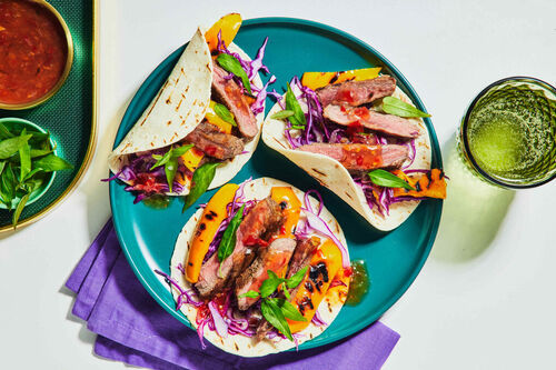 BBQ Vietnamese Beef Rump Steak Wraps