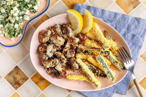 Witvis met knapperig citroen-maanzaadkorstje