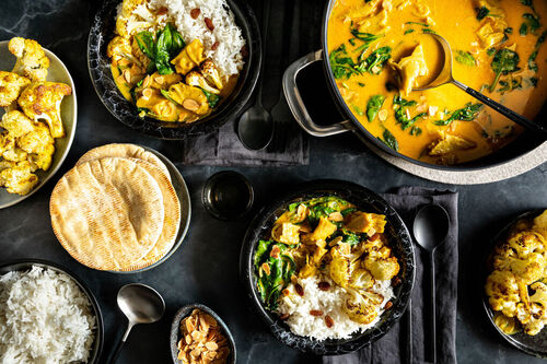 Vegan kip korma