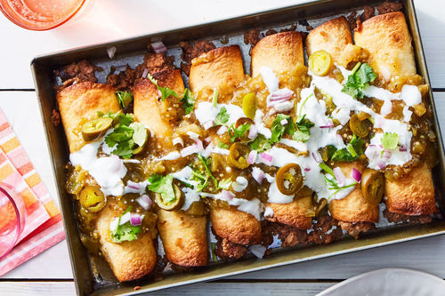 Oven-Fried Braised Beef Taquitos