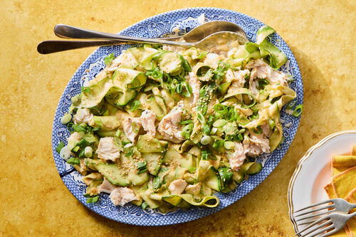 Low-Carb Chicken & Zucchini Noodle Salad