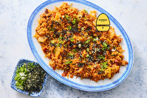 Express Recipe! Bacon & Kimchi Fried Rice