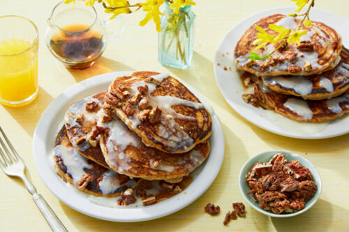 Cinnamon Bun Pancakes