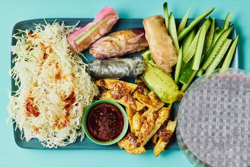 Balinese Chicken Rice Paper Rolls