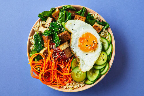 Balanced Tofu Rainbow Bowl