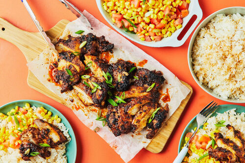 Caribbean Chicken and Coco Rice