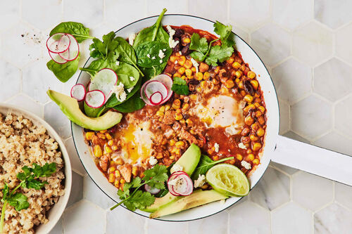 15-Min Nutritious Chicken Chilli and Huevos