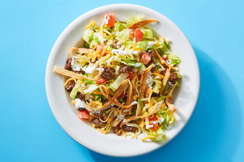 Taco Salad with Actual Veggies® Burger