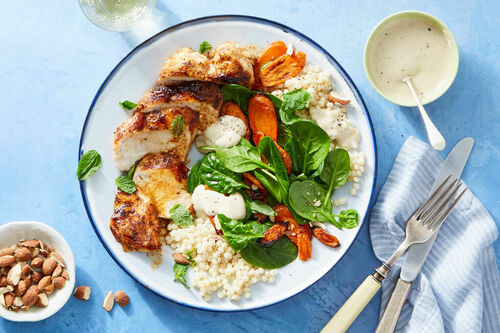 Baharat Chicken & Honey-Roasted Carrots