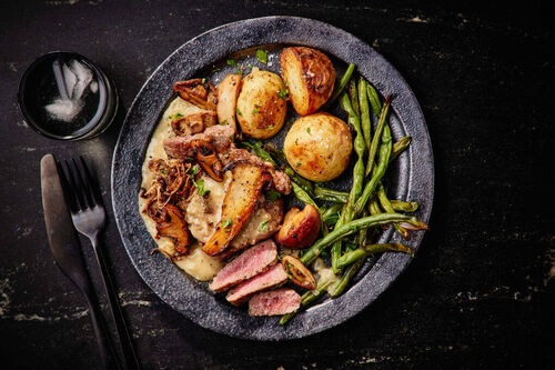 Ultimate Rump Steak and Gourmet Mushrooms