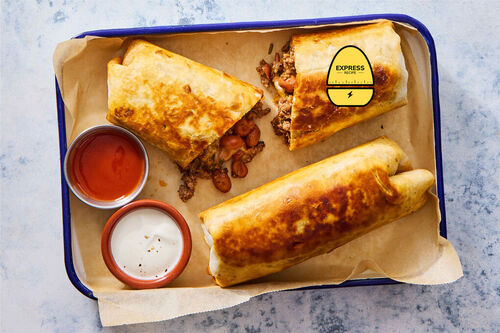 Express Recipe! Bean & Cheese Burrito