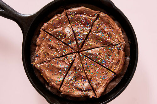 Triple Chocolate Skillet Cake