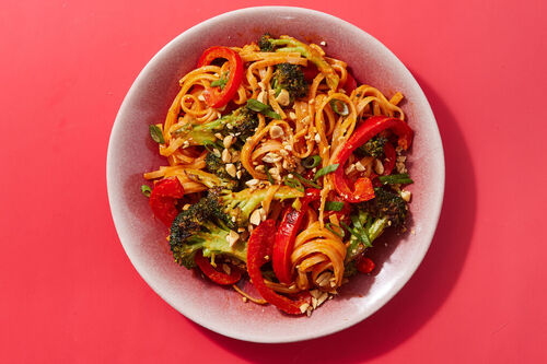 Red Coconut Curry Rice Noodles