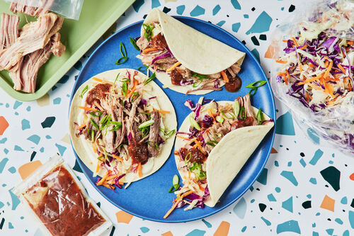 Slow-Cooked Pork and Slaw Tacos