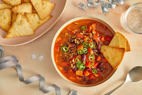 Hartige chili con carne met rundergehakt