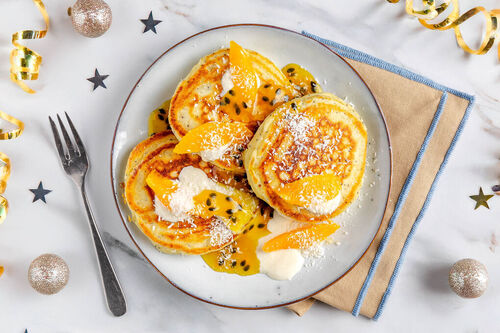 Pancakes met passievruchten