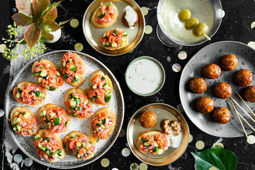 Crostini met zalmtartaar