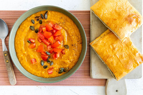 Noord-Afrikaanse pompoen-linzensoep