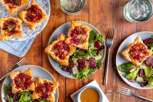 Mini-quiches met geitenkaas