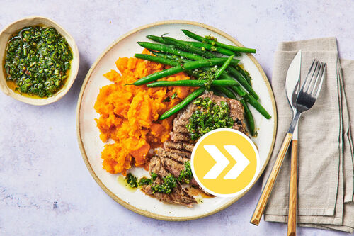 Chimichurri Double the Beef Rump Steaks