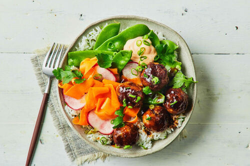 Banh Mi-Style Pork Jasmine Rice Bowl